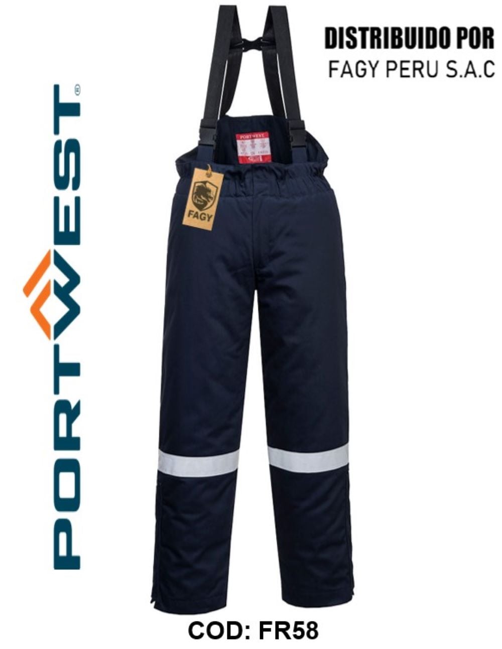 Peto Winter para esquiar ignífugo y antiestático FR58
