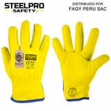 Guante Cuero Badana Amarillo Steelpro - Steelpro