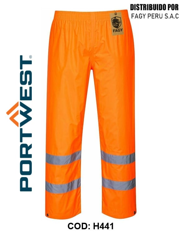 Pantalones de alta visibilidad para lluvia H441