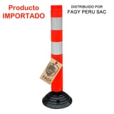 Hito Vial de PVC Abatible Naranja - Producto Importado