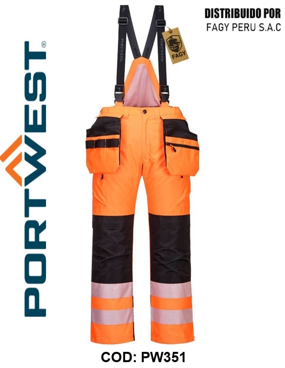 Pantalones PW3 de alta visibilidad para invierno PW351