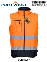 Chaleco de calor bicolor de alta visibilidad S267 - PORTWEST