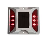 Tacha Solar Rojo Con Vástago - Producto Importado