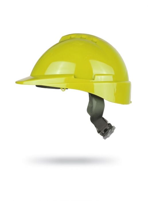 Casco Milenium Class S/V Amarillo apto Visor con arnés textil