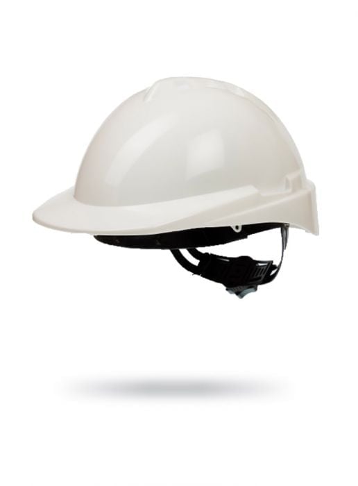 Casco Milenium Class S/V Blanco apto Visor con arnés textil.