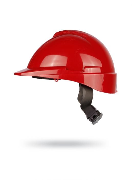Casco Milenium Class S/V Rojo apto Visor con arnés textil
