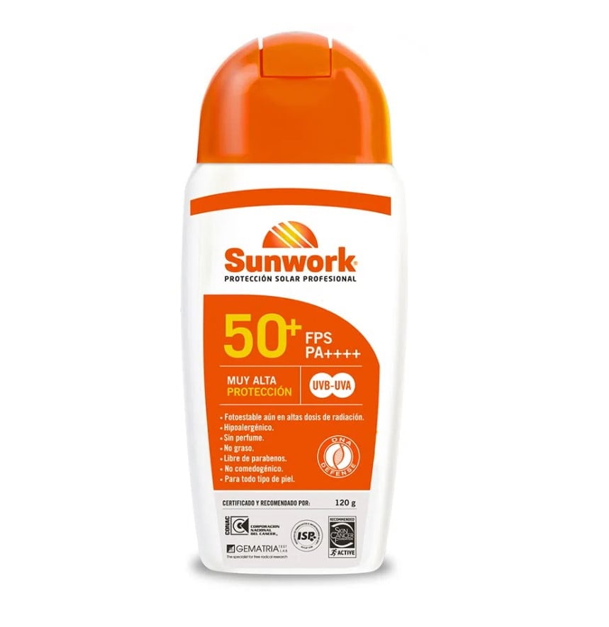 Bloqueador Solar Sunwork Fps 50+ 120mlt