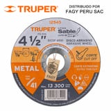 Disco 4-1/2″ corte de metal Truper 12545 - Truper