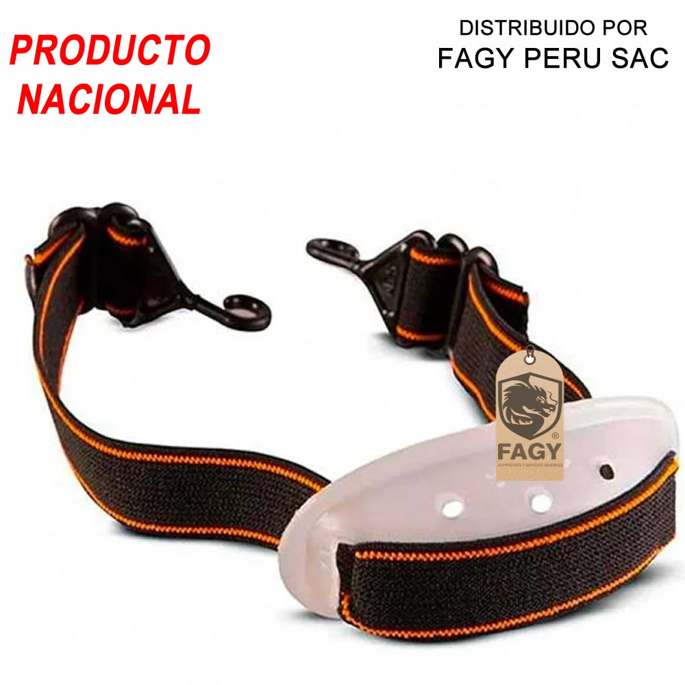 Barbiquejo con mentonera de PVC
