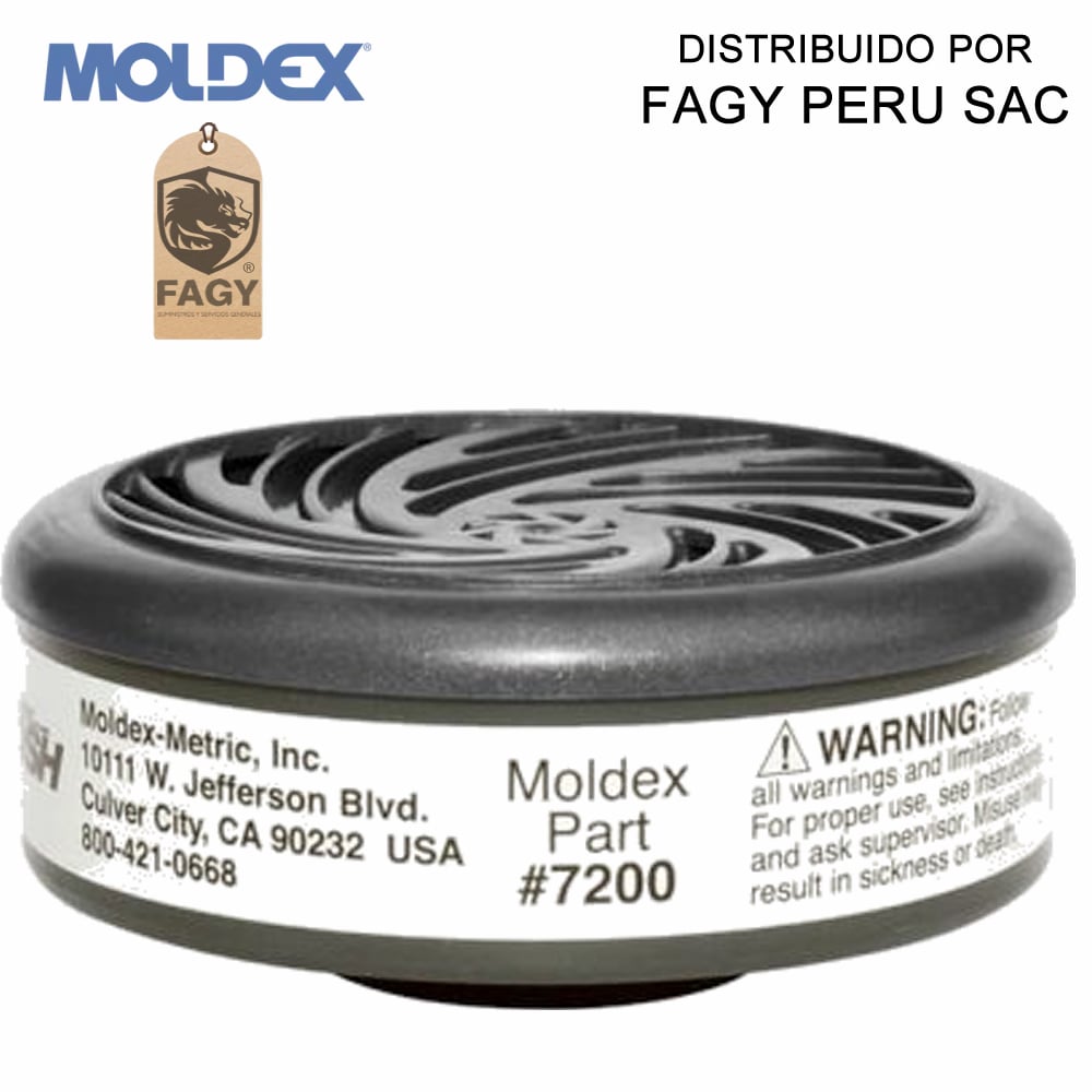 Cartucho contra gas acido 7200 moldex