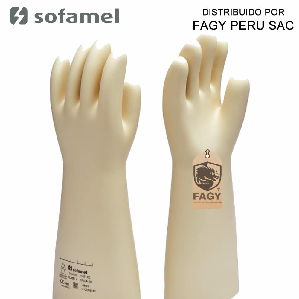 Guante dielectrico latex Sofamel
