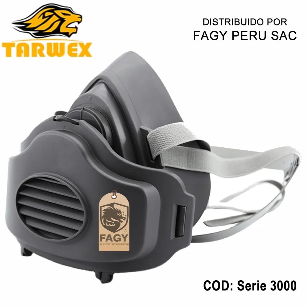 Respirador 1 filtro serie 3000 tarwex