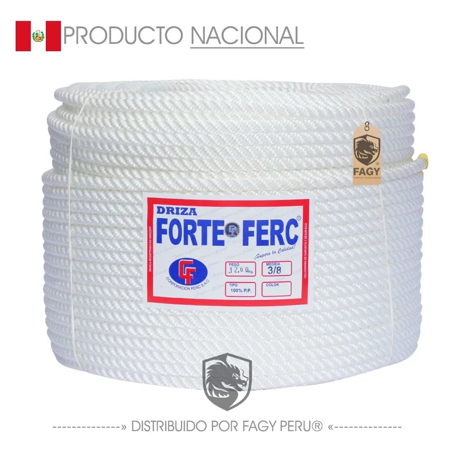 Cabo Torcido De Polipropileno 3/8