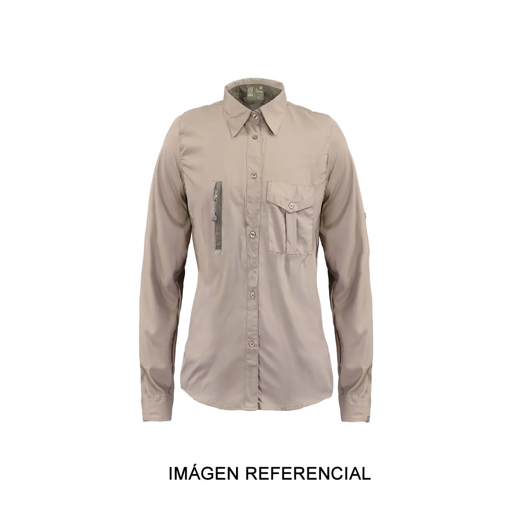 Blusa lightwind W2000 poliester beige mujer