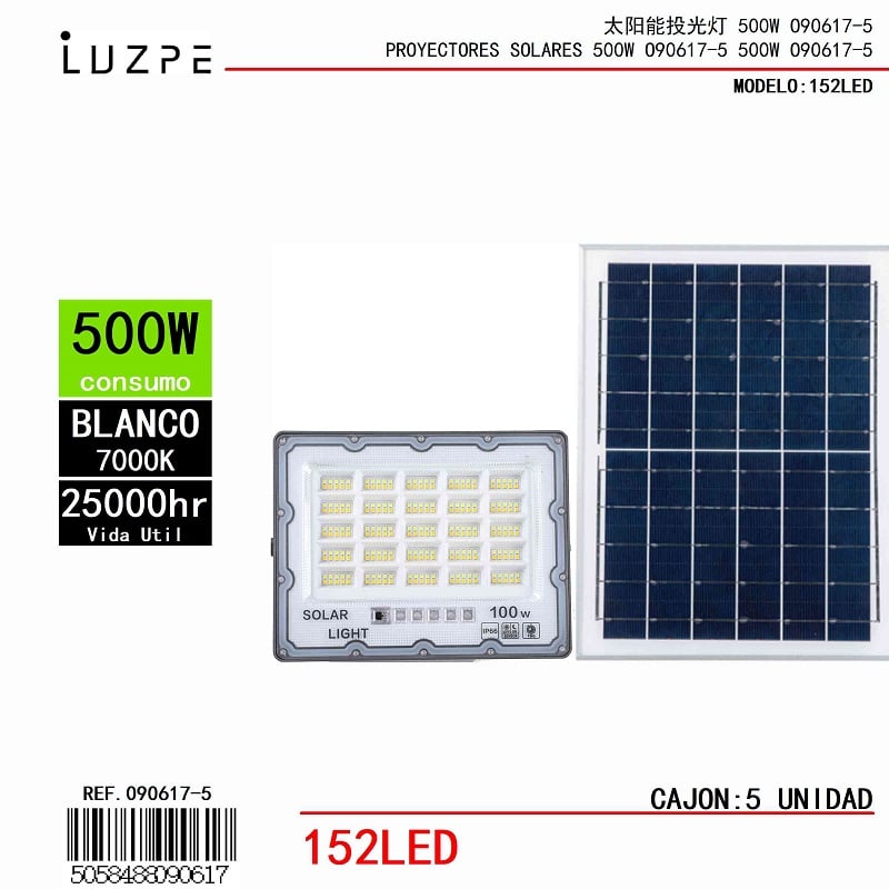 Panel Solar 3 Tonos de 500W