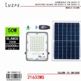 Panel Solar con Casco Metal de 50W Blanco - Importado