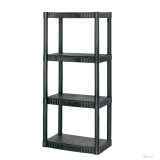 Estante plástico 4 repisas cap. 27 Kg 123x36x56 Pretuk EST-4P 25075 - Truper