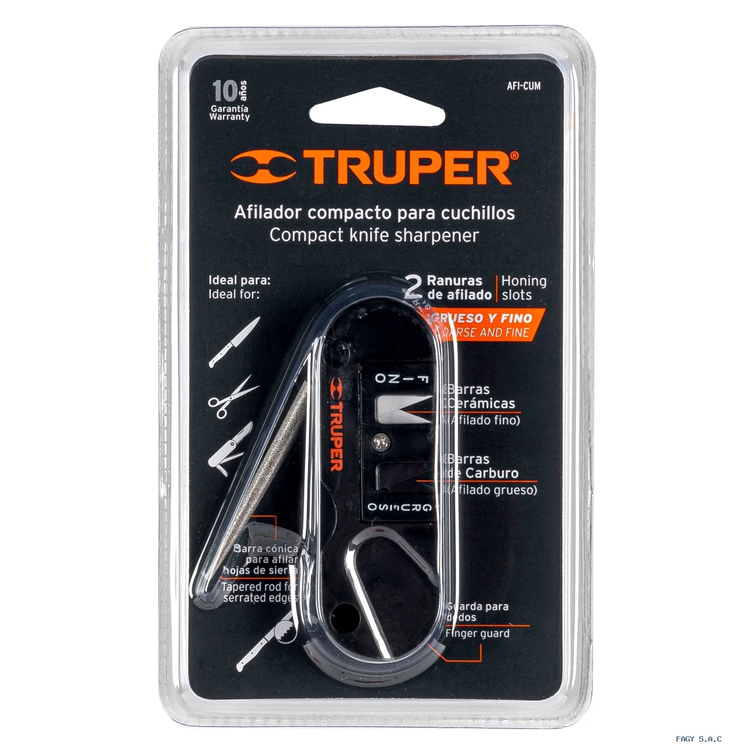 Afilador de cuchillos de bolsillo Truper 14016