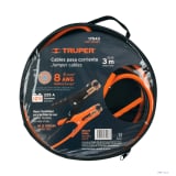 Cables pasa corriente 3 m, 225 A, 8 AWG, con funda, Truper 17543