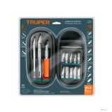 Juego de exactos profesional con 13 cuchillas Truper 17512 - Truper