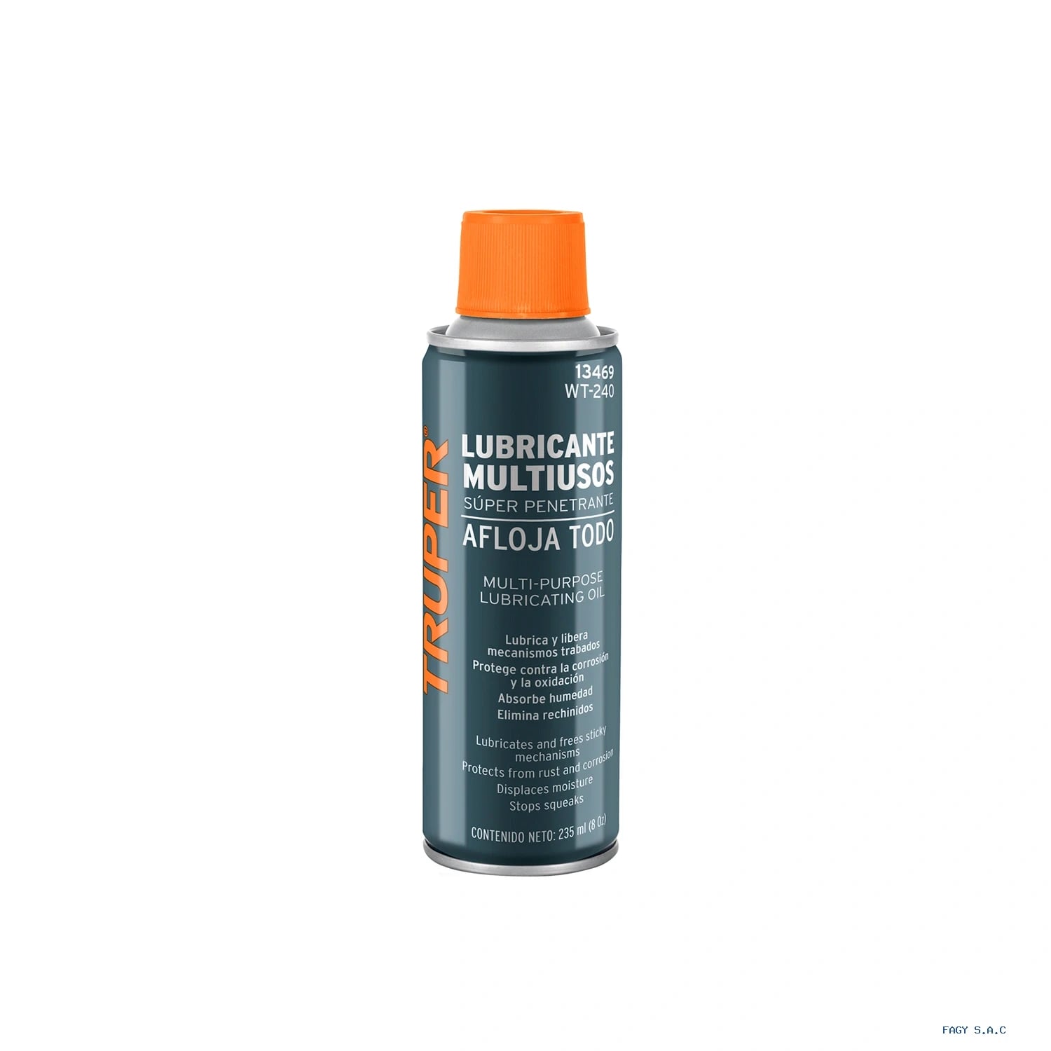 Lubricante multiusos en aerosol, 235ml (8oz), TRUPER 13469