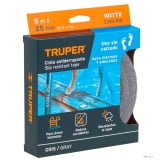 Rollo de 5 m cinta antiderrapante 25mm gris p/áreas húmedas 101772 - Truper