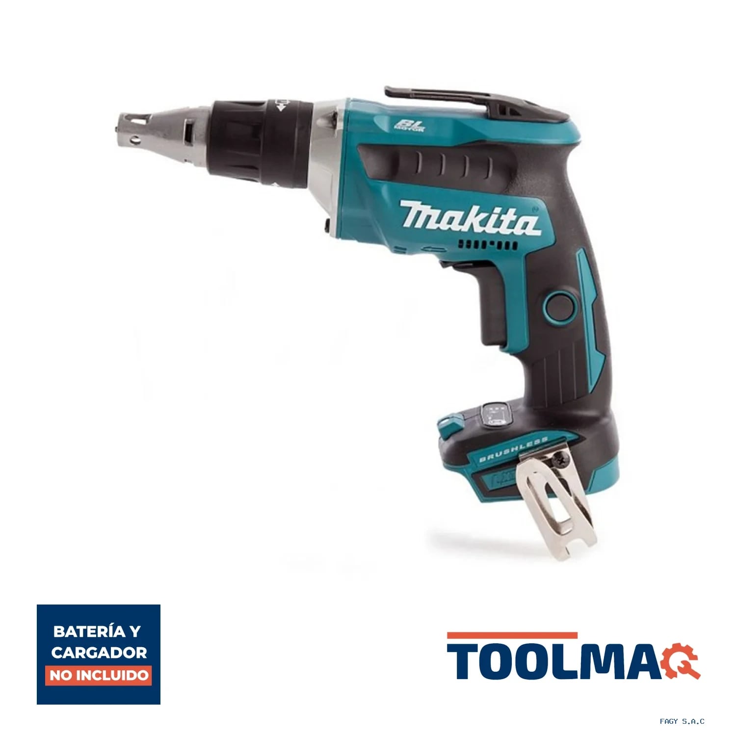 Atornillador para Drywall 1/4" Hex 18V LXT BL Baretool Makita DFS250Z