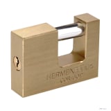 Candado antipalanca 60 mm cuerpo de latón, HERMEX BASIC 22518