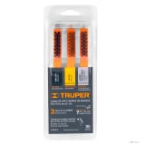 Juego de 3 mini cepillos de alambre 28 pinceles Truper 10652 - Truper