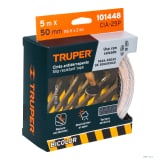 Rollo 5 m de cinta antiderrapante ama/negra 50mm c/abrasivo 101448 - Truper