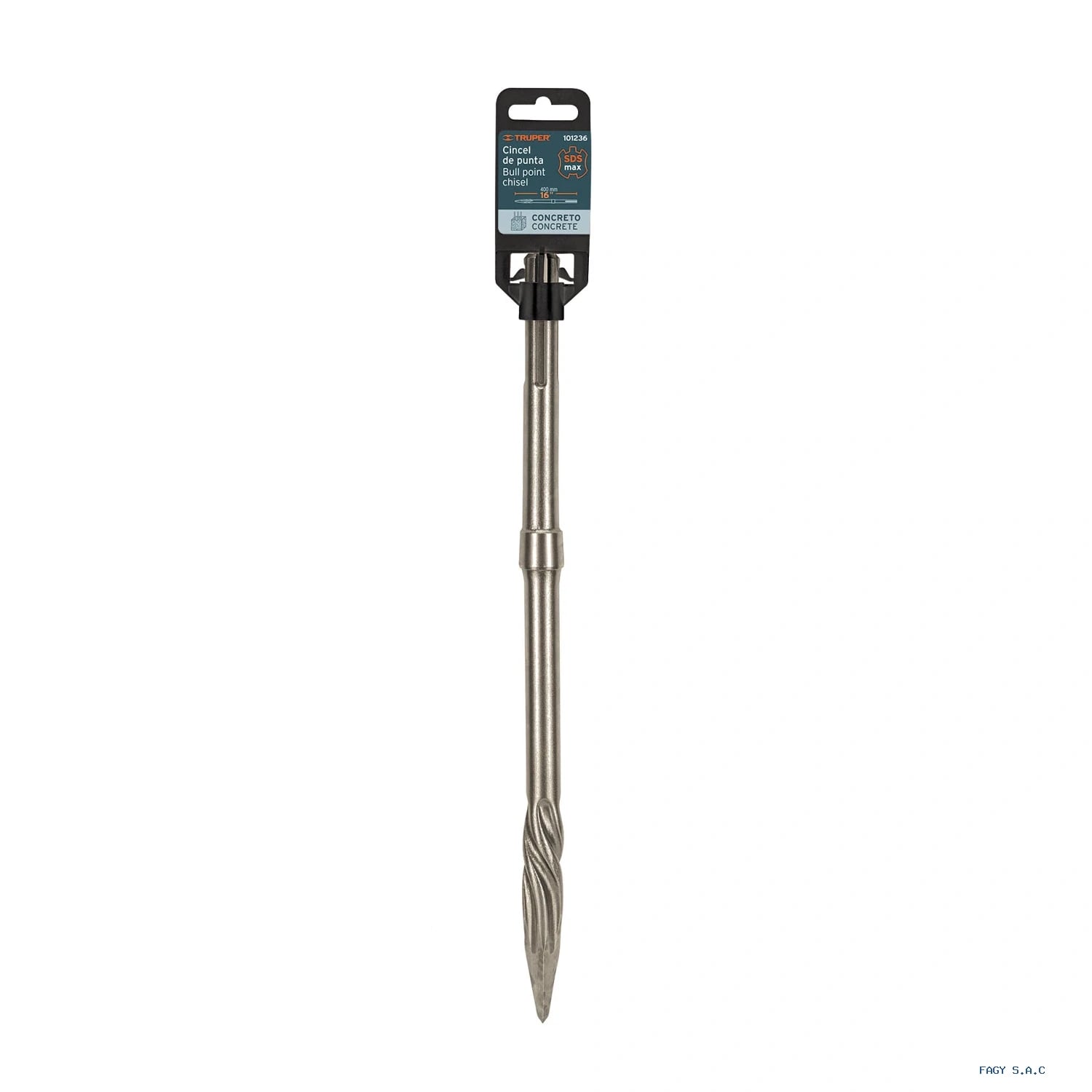 Cincel de punta SDS max de 16", Truper 101236