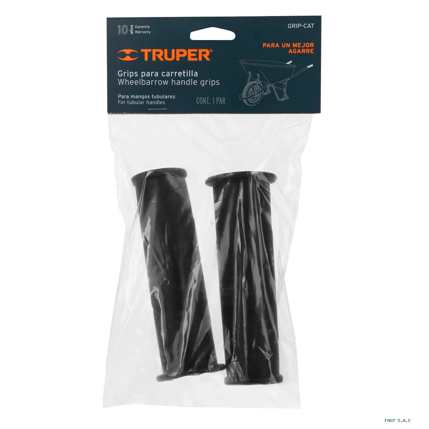 2 puños para bastidor tubular p/carretillas Truper 100679
