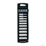 Juego de 10 dados largos cuadro 1/4" mm, Truper 14168