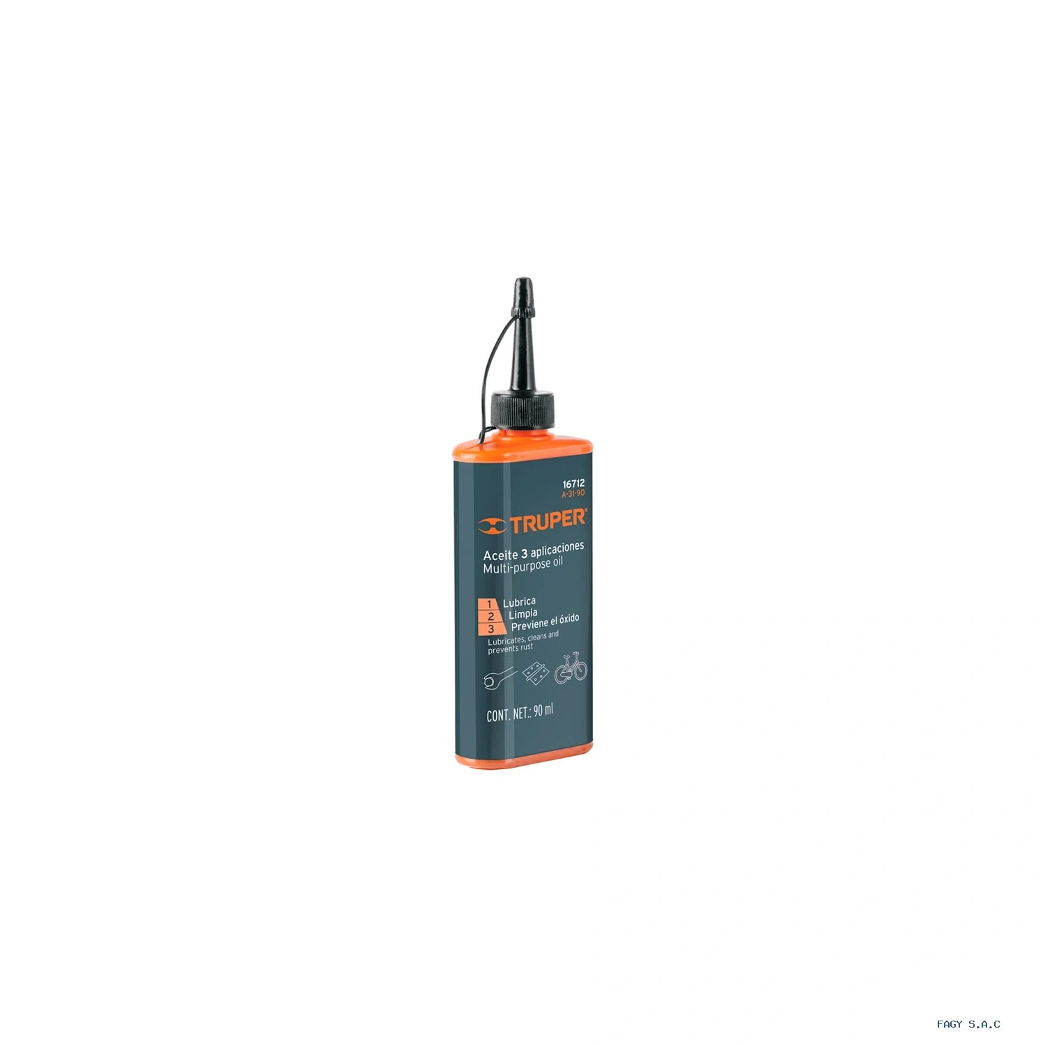 Aceite multiusos, 90ml (3oz), Truper 16712