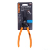 Alicate pinza punta recta 7" para cerrar anillos, mango de PVC 17361