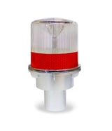 Baliza solar destellante rojo - Producto Importado