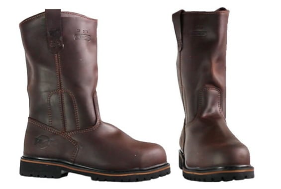 Bota campera caña alta de cuero 8609