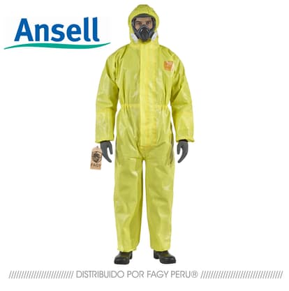 Traje Contra Químicos Nivel B 3000-111 AlphaTec Ansell - Alphatech Microgard