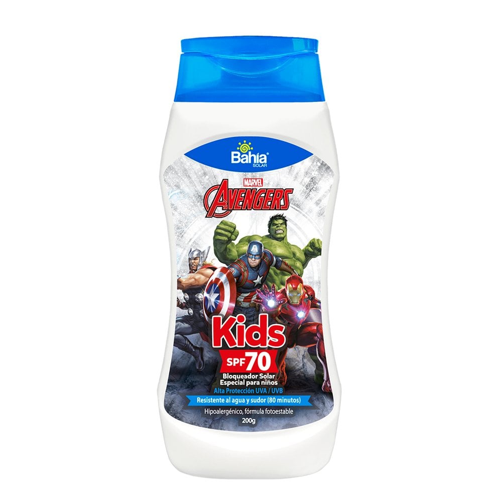 Bloqueador Bahía Avengers Spf 70 X 200g