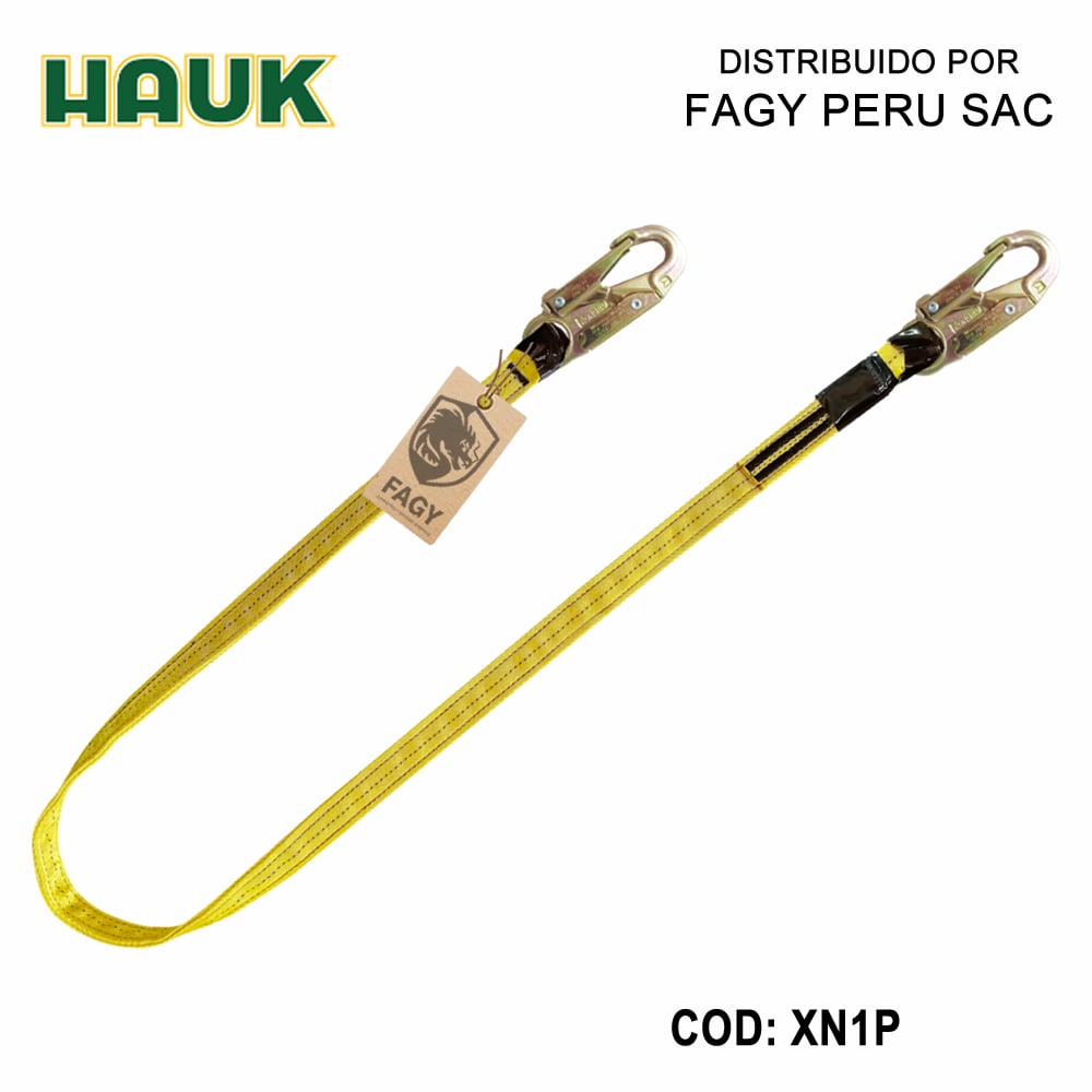 Línea de conexión, 1.8m, 2 ganchos 3/4″ HAUK XN1P