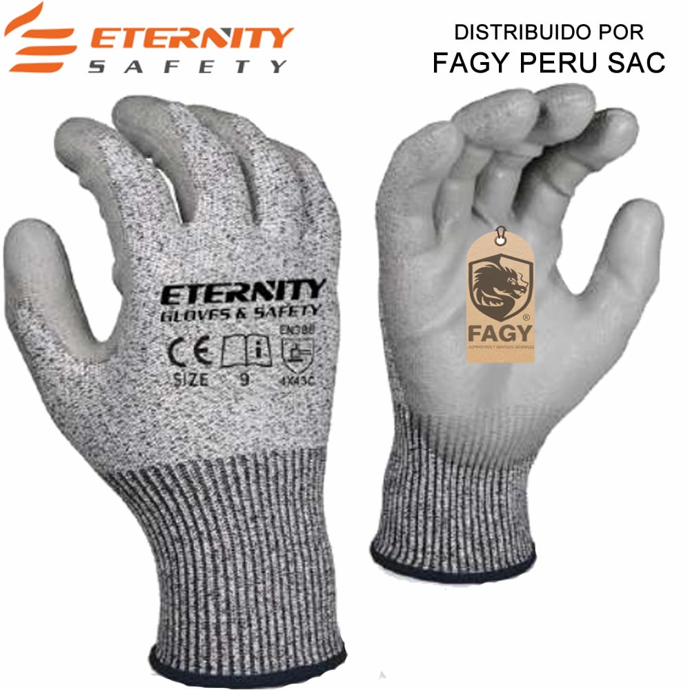 Guante anticorte nivel 5 palma de pu Eternity