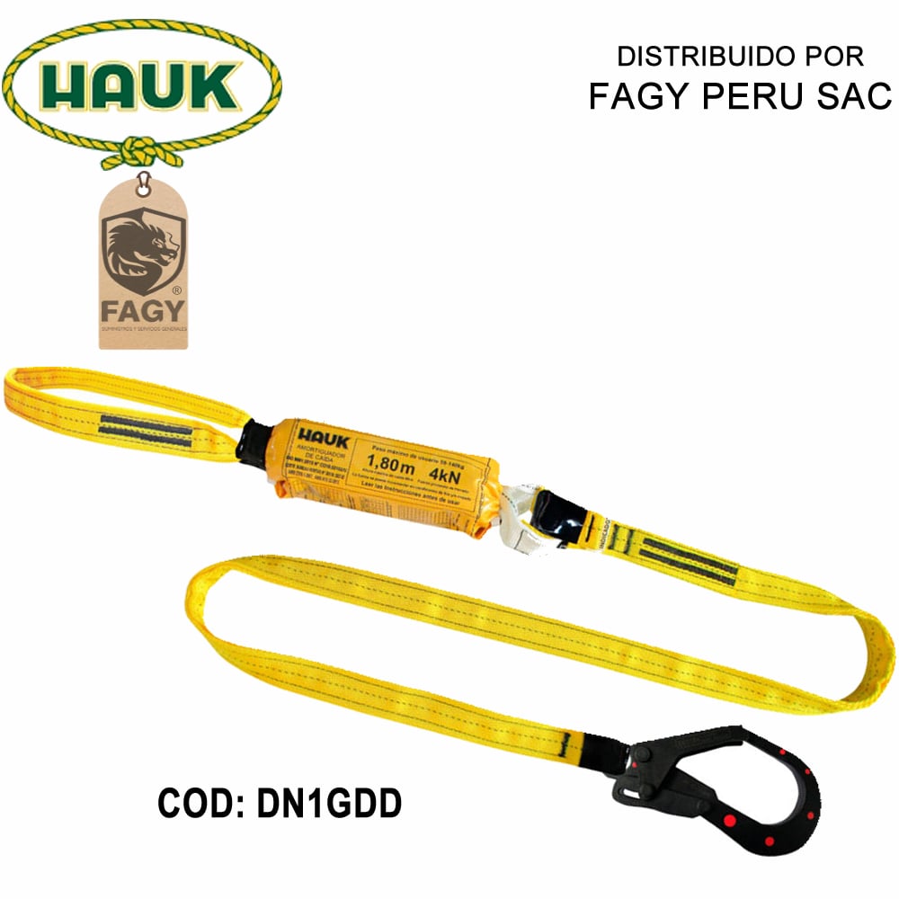 Lìnea conexión 1.80m amortiguador Hauk DN1GDD