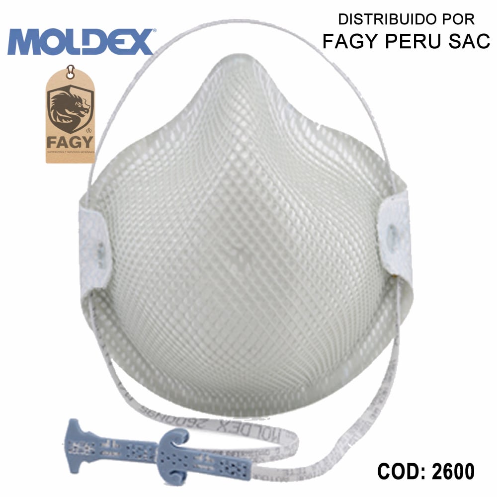 Respirador libre mantenimiento N95 2600 moldex