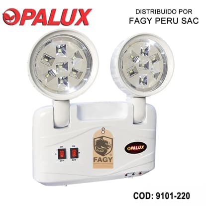 Luz de emergencia 14 leds 8 horas opalux 9101-220 led - Opalux