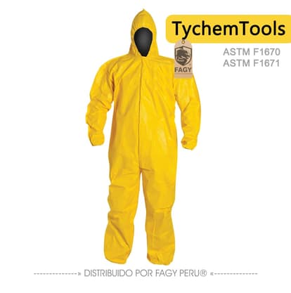 Traje tychemtools para quimicos y riesgos biológicos - Producto Importado