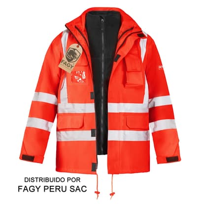 Parka activex 3 en 1 roja alta visibilidad gard - ActiveX