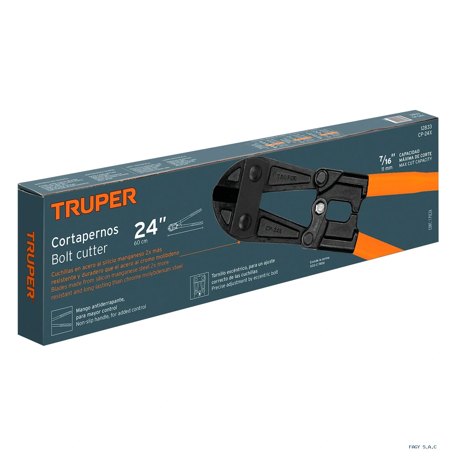 Cortapernos 24", profesional, TRUPER 12833