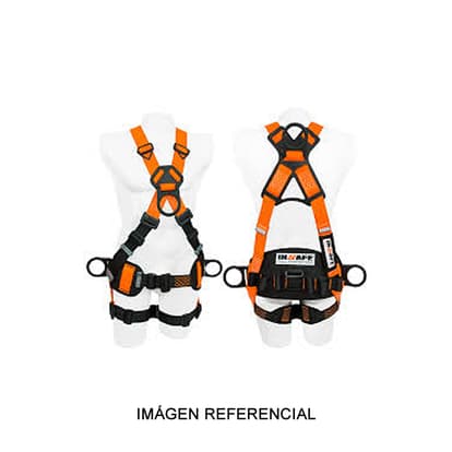 Arnés de 4 argollas dieléctrico con portaherramienta Insafe 8009-1ML - INSAFE