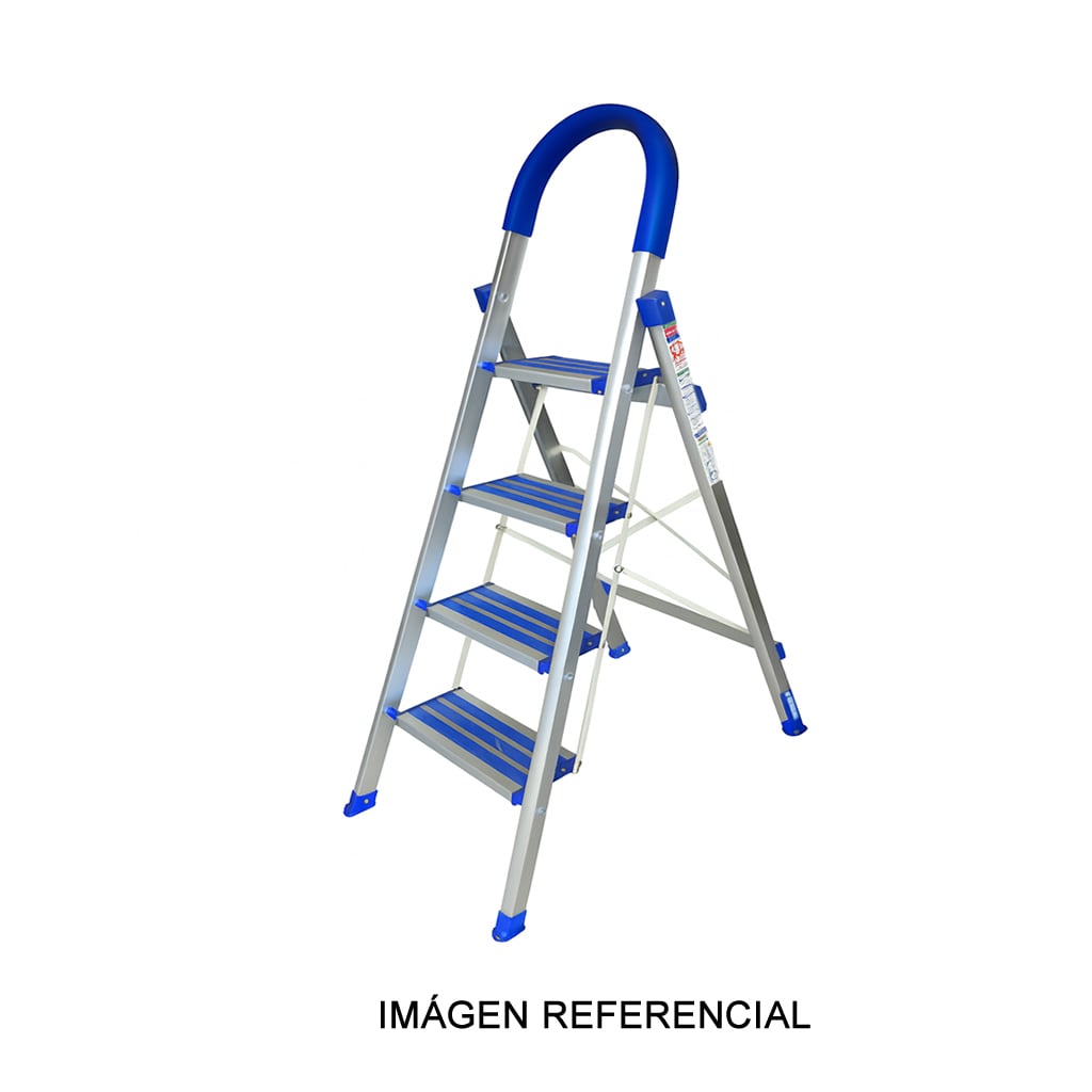 Escalera taburete plegable aluminio Bronco American