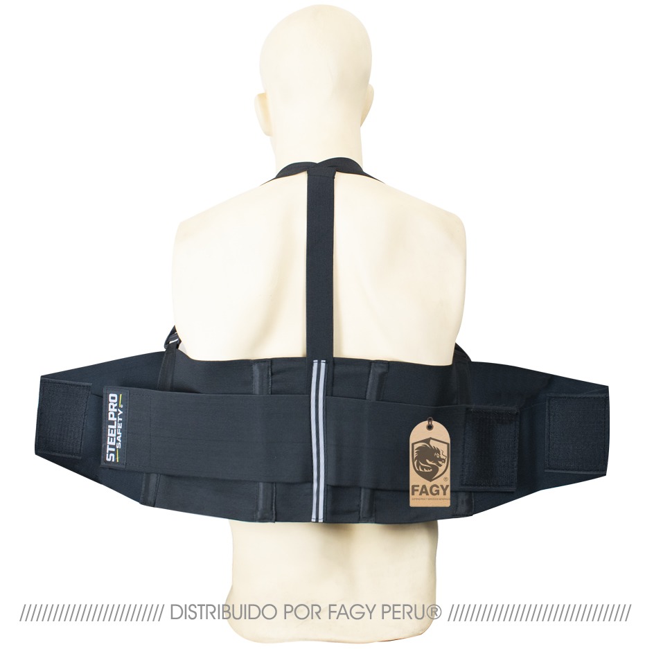 Faja lumbar ergonómica marca Steelpro